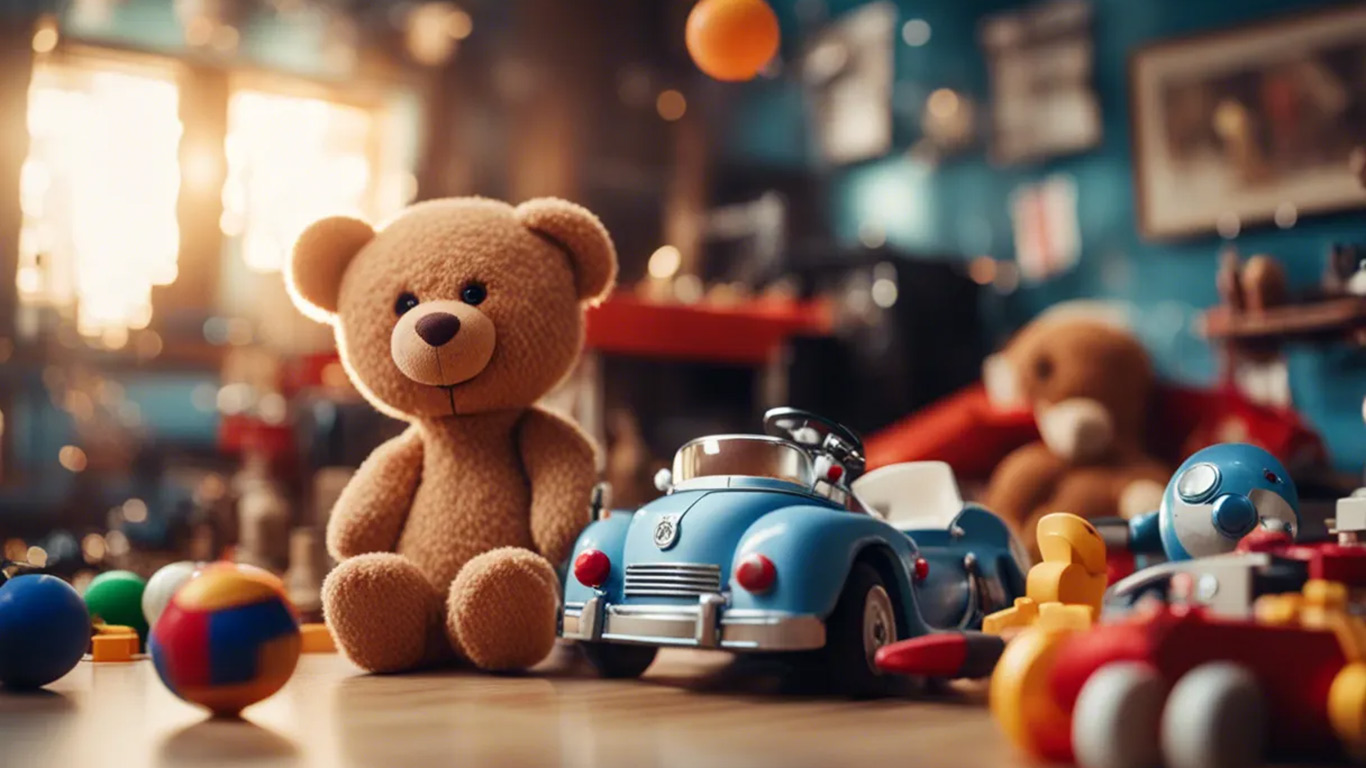 Toys in Kids room.